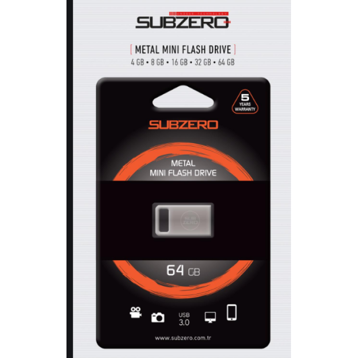 SUBZERO 64gb Metal Mini Flash Bellek