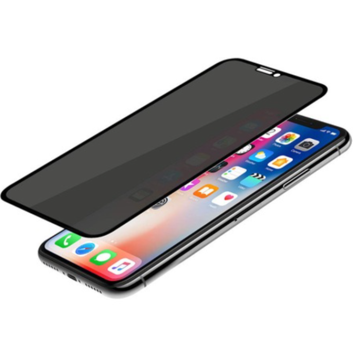 Apple Iphone XR Siyah  Komple Ekran Koruyucu 9d Hayalet Cam Privacy