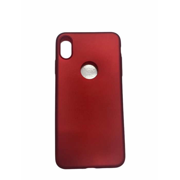 iPhone x  Kılıf İnce Esnek Silikon Kılıf -Kırmızı