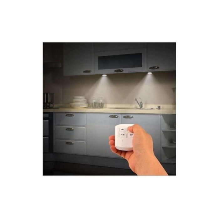Led Işık Kablosuz Uzaktan Kumandalı Led Ampul Seti 3lü Set