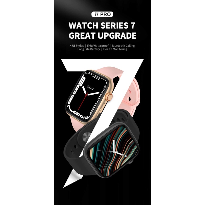 Watch i7 Pro smart watch -Oyun Menülü- 1.75 inç Uzun Şarj Süresi-Siyah