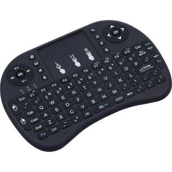 Mini Keyboard Air Smart Tv Işıklı Mini Klavye Dokunmatik Mouse