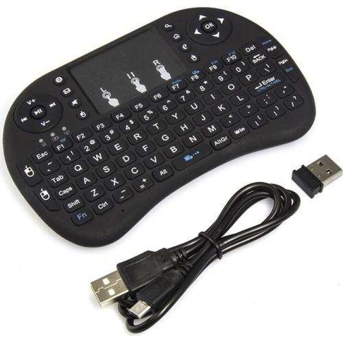 Mini Keyboard Air Smart Tv Işıklı Mini Klavye Dokunmatik Mouse