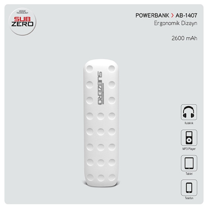 Subzero 2600 Mah.PowerBank