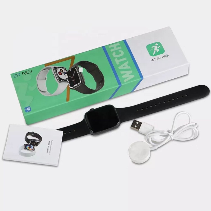 Smart Watch 7 Dt No.1 Yeni 1.9 Inç Ekran Akıllı Saat Gps Ve Nfc Özellikli Kablosuz Şarj