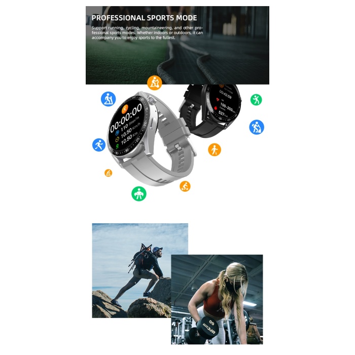 Hw3 Pro Bluetooth Çağrı Özellikli yuvarlak tasarım Akıllı Saat