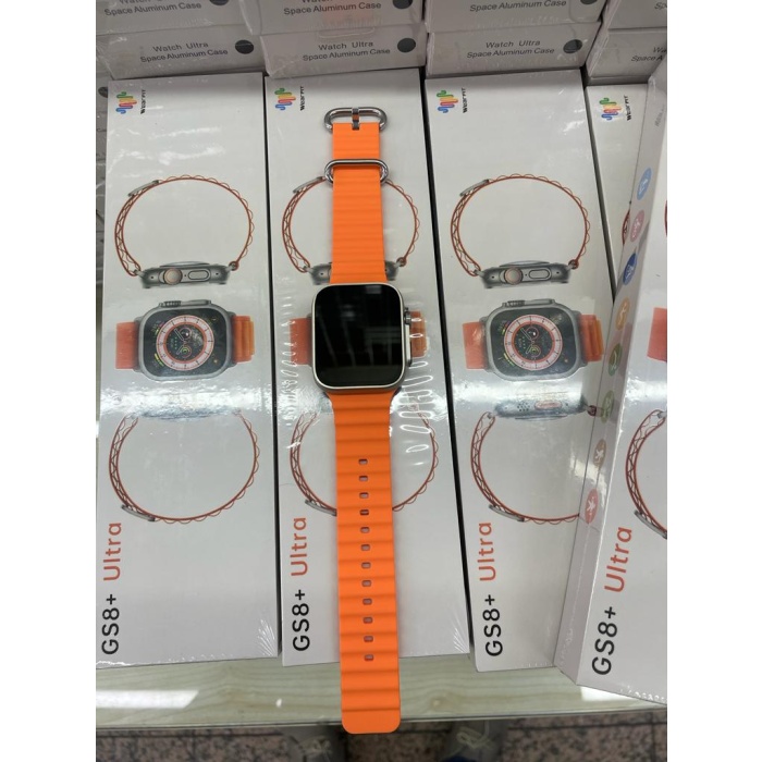 Watch 8 Pro Gs8 Ultra 2.05 Inç Akıllı Saat Gs8Ultra-Turuncu kordon