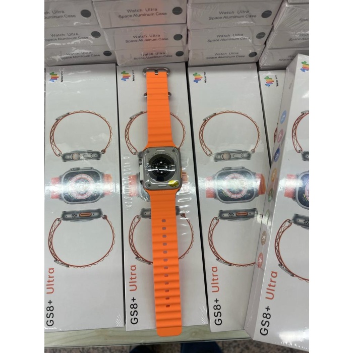 Watch 8 Pro Gs8 Ultra 2.05 Inç Akıllı Saat Gs8Ultra-Turuncu kordon