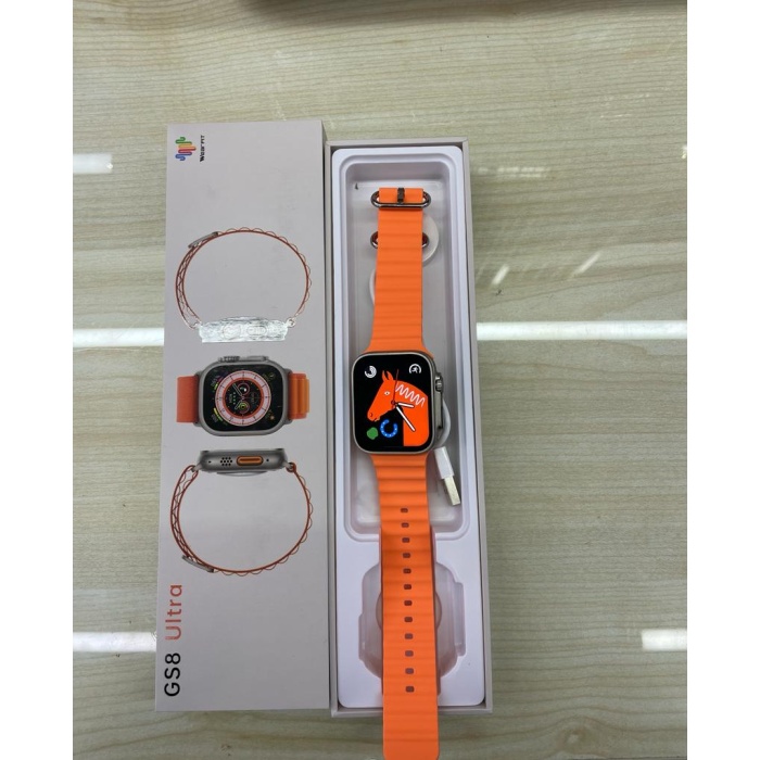 Watch 8  Gs8 Ultra 2.05 Inç Akıllı Saat-turuncu kordon