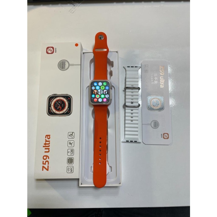 Yeni Z59 Ultra 2.02 İnç Ekran Z59Ultra Akıllı Saat -Çift kordon