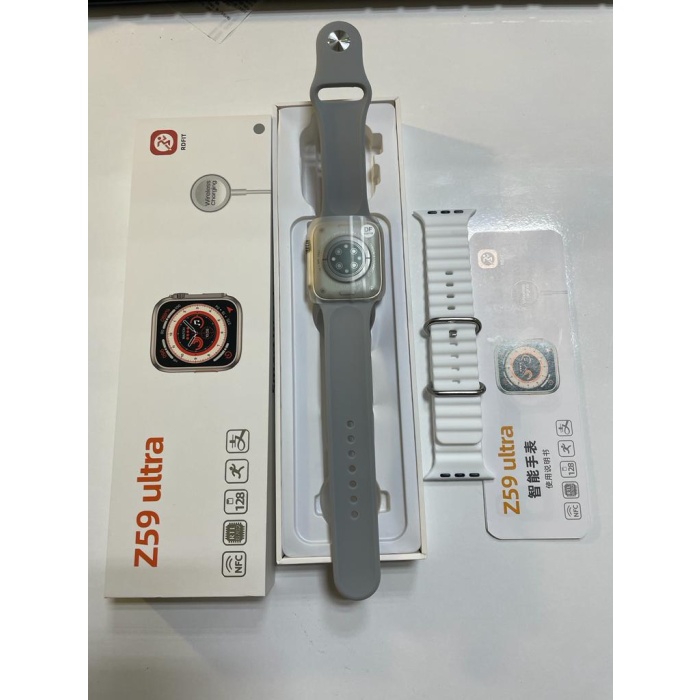 Yeni Z59 Ultra 2.02 İnç Ekran Z59Ultra Akıllı Saat -Çift kordon
