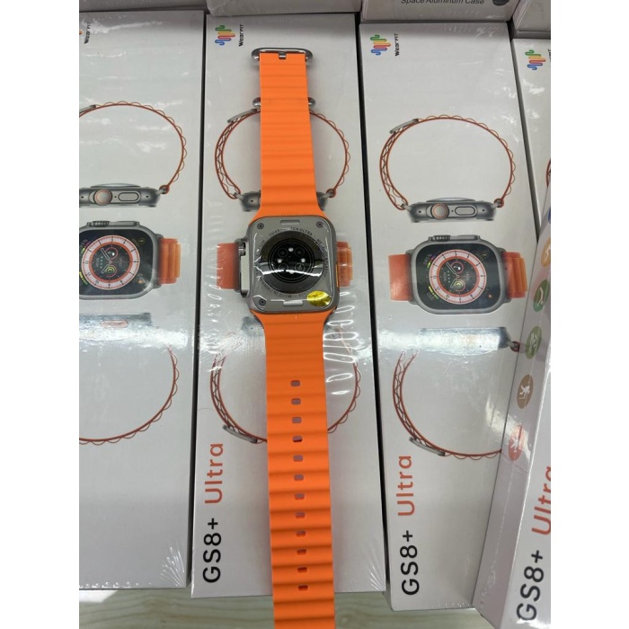 Gs8 + Ultra 2.05 Inç Akıllı Saat Gs8Ultra-Turuncu kordon