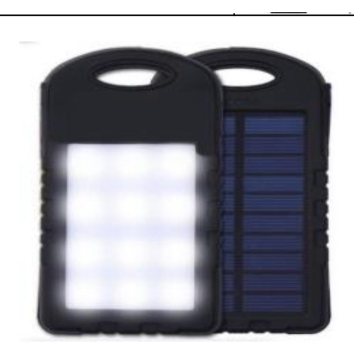 POWERBANK SOLAR - GÜNEŞ ENERJİLİ 12 POWER LEDLİ 10,000 mah KAPASİTE