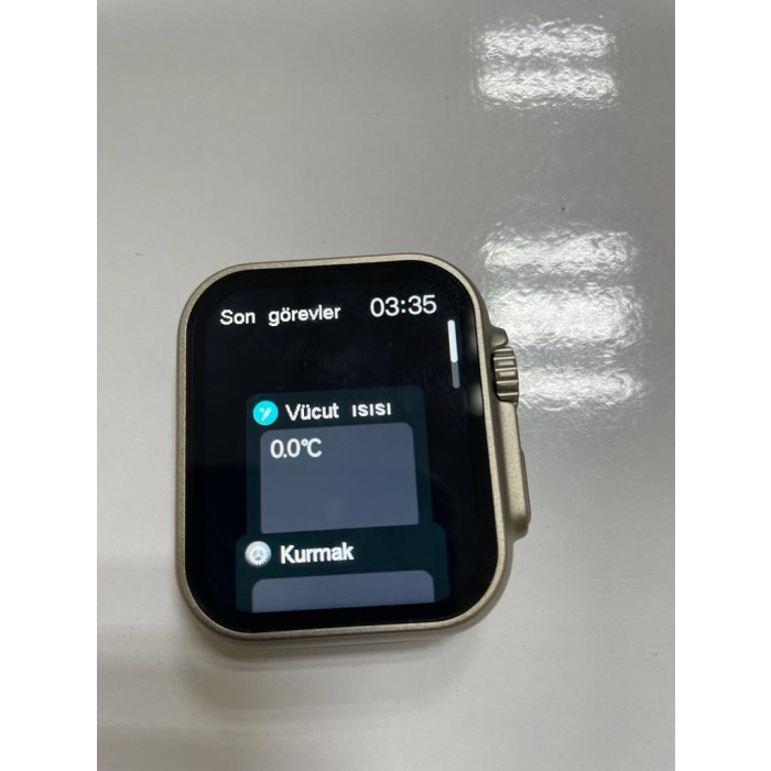 yeni td8 ultra akıllı saat arkası vidalı kordon kilitli  Bluetooth çağrı kablosuz şarj