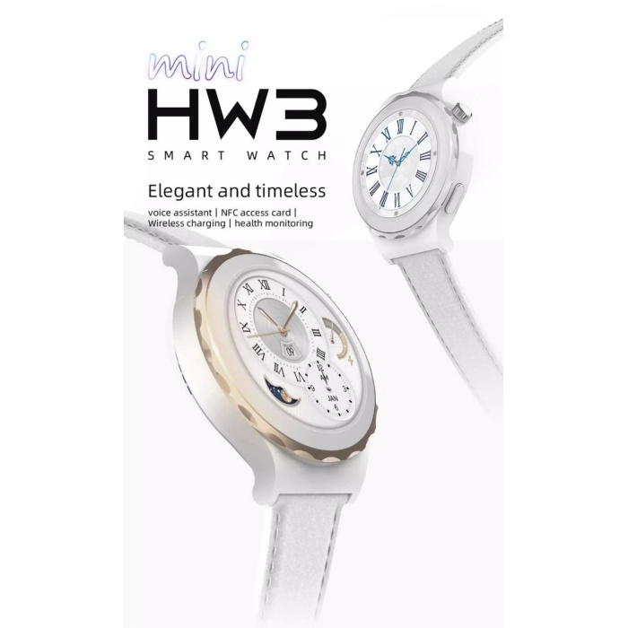 Hw3 Mini Akıllı Saat Nfc Bt Arama Özellikli Akıllı Saat -gold