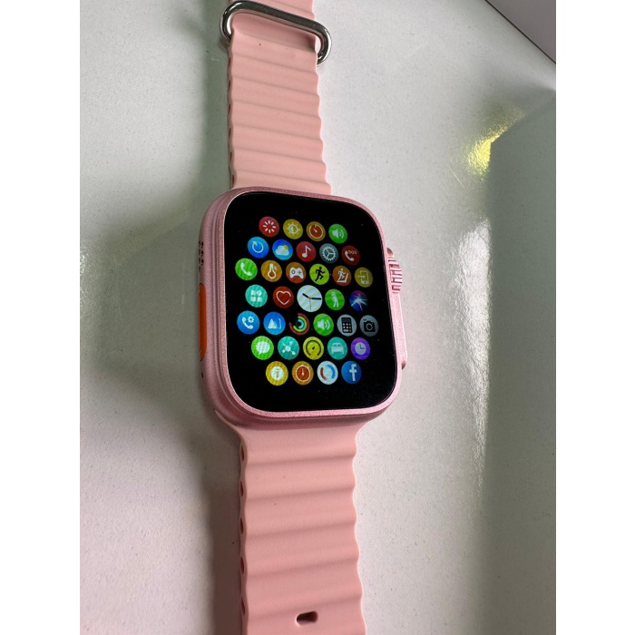 GS Ultra 8  Akıllı Saat 49mm Kordon Kilitli Vidalı Kasa Tasarımı-Hediye kordon