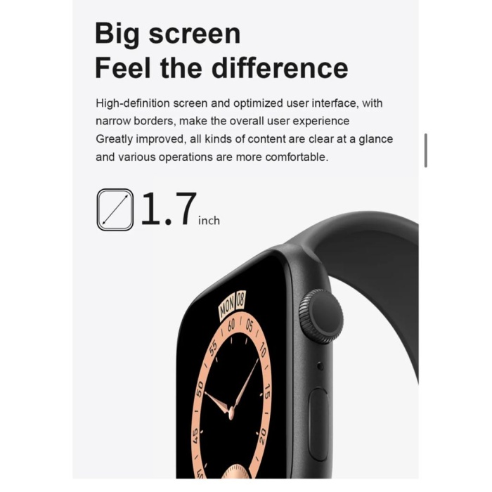 H8 Mini  41mm NFC BT çağrı tam ekran Akıllı Saat