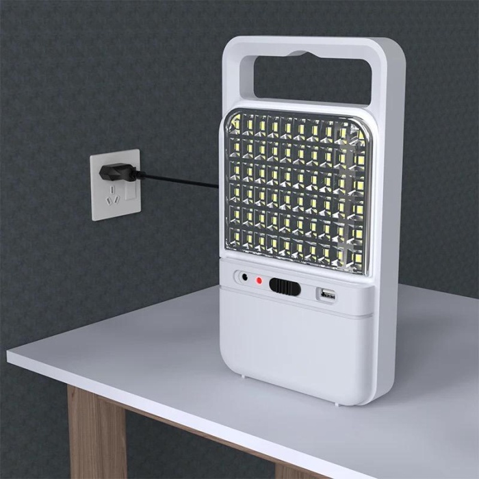 120 ledli ışıldak  taşınabilir kamp feneri telefon şarj edilebilir 10 saat kullanımlı akülü