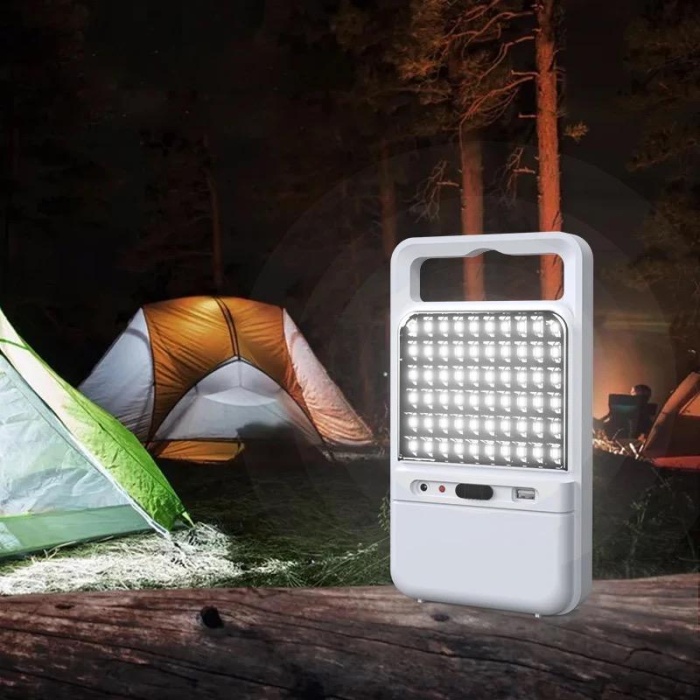 120 ledli ışıldak  taşınabilir kamp feneri telefon şarj edilebilir 10 saat kullanımlı akülü