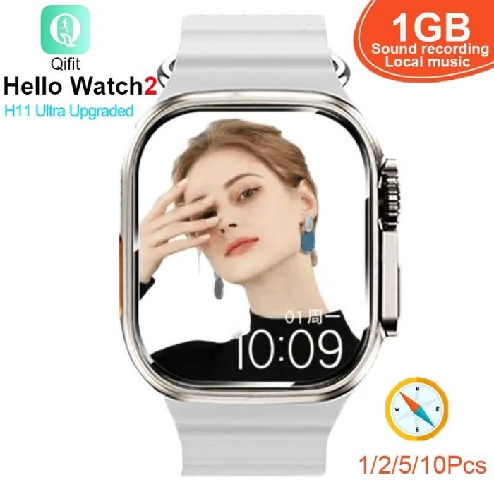 Hello Watch2 49mm 1gb Pusula H11 Upgrade Akıllı Saat 450 Mah Ses Kayıt