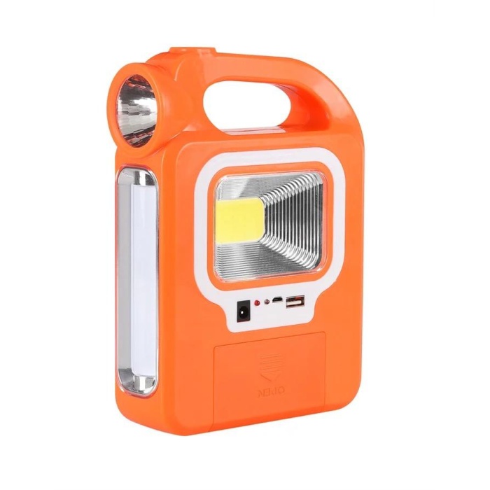 Ledli Solarlı 3 Kademeli Işıldak powerbank Özellikli Güneş Enerjili fener