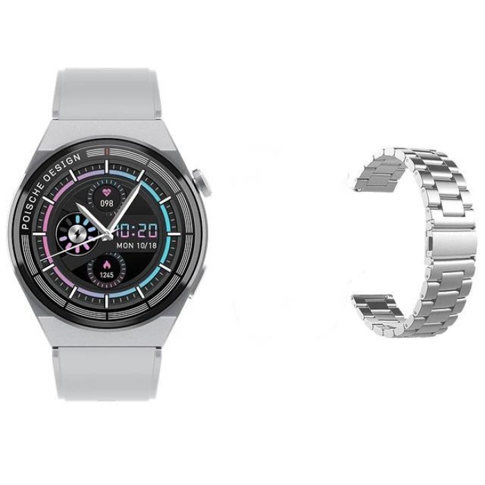 HW23 MAX SmartWatch 1.52 yüksek çözünürlüklü renkli ekran 2 Kordon akıllı saat
