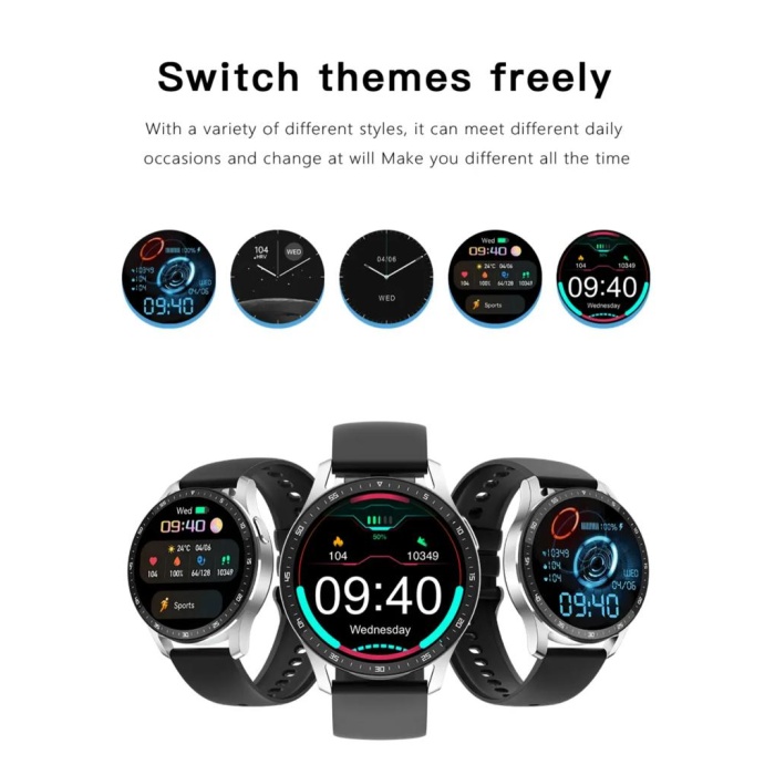 Yeni 2 in 1 smart sports  2si 1 Arada  Bluetooth Kulaklıklı Akıllı Saat- Gt 5