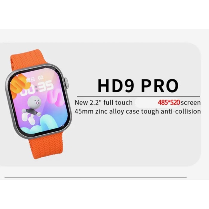 Yeni HD9 Pro Amoled Ekranlı 2.2 inç 45 mm Akıllı Saat