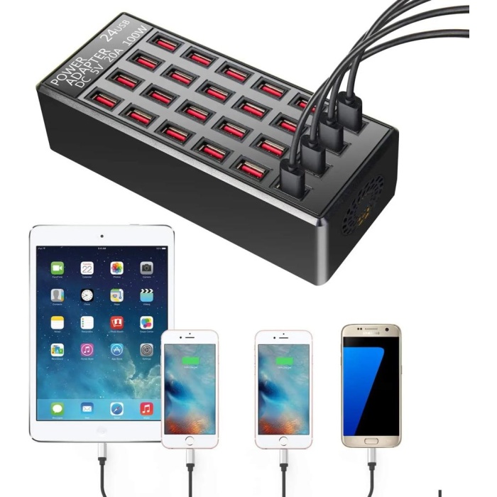 24 usb li şarj aleti 5v 20A
