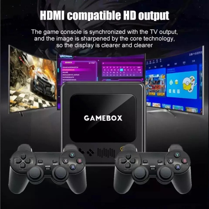 Yeni Gamebox G10 Retro Video Oyun Konsolu + Android Tv Özelliği