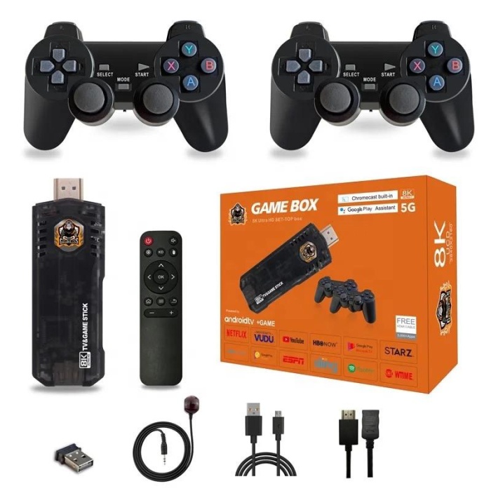 Yeni X8 Retro 8K ULTRA HD Video Oyun Konsolu + Android Tv Özelliği