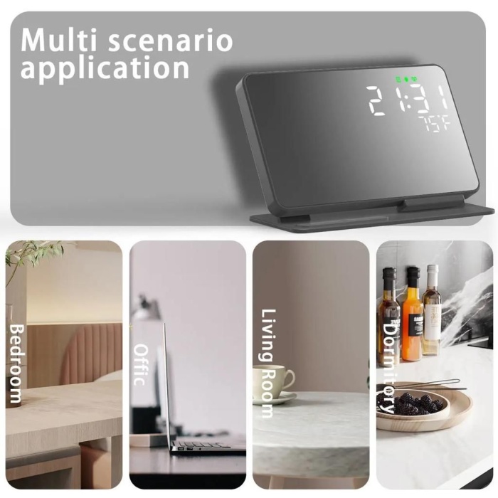 3 in 1 kablosuz charging stand wireless charger +Alarm