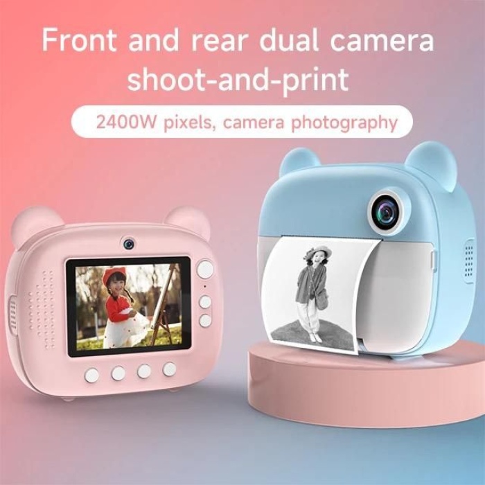 Yeni Mini dijital fotoğraf video kaydedici kamera anında baskı çocuk kamerası