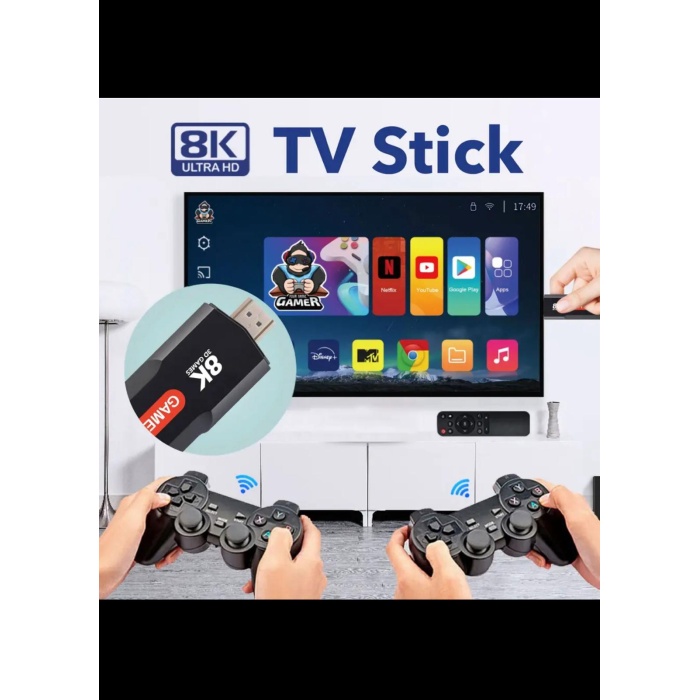 Yeni  Retro Q9 8k Video Oyun Konsolu + Android Tv Özelliği