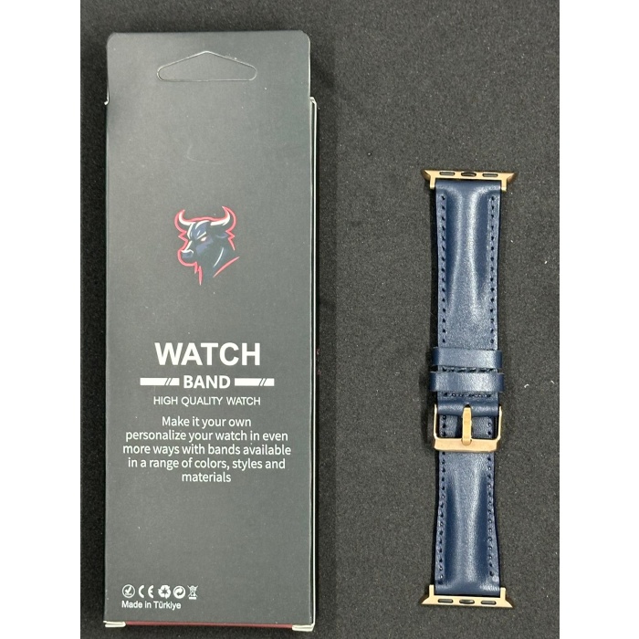 Hakiki Deri 1. kalite Apple Watch Uyumlu 42/44/45/49 MM Kordon Kayış