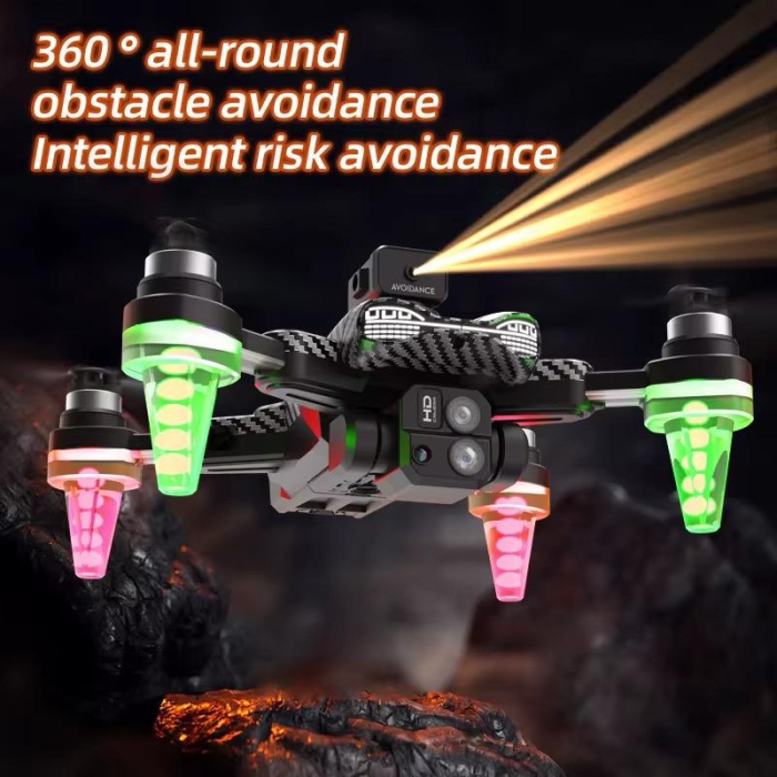 Yeni C19S Çift Kameralı Led Işıklı Çantalı Drone
