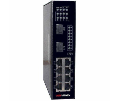 Hikvision NEI-ST258P2X 8x Gigabit PoE 2x SFP Endüstriyel Switch