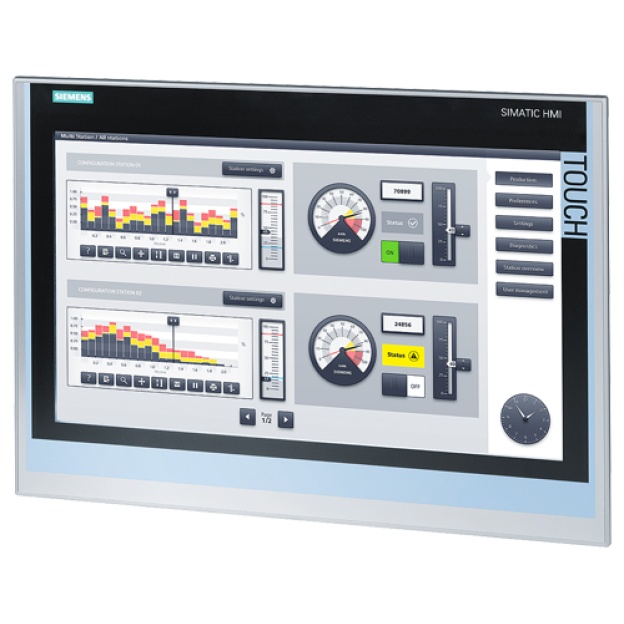 6AV2124-0UC02-0AX1 SIMATIC HMI TP1900 Comfort, Comfort Panel, Touch operation,