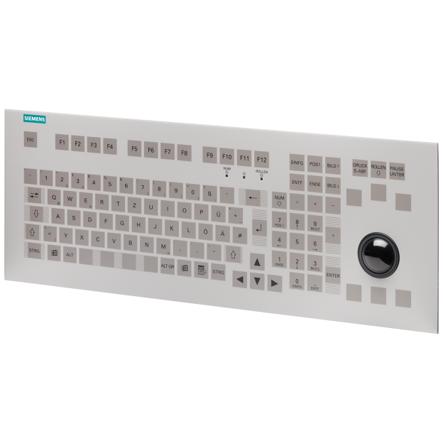 6GF6710-3BG PS2 keyboard 19inch, en, with trackball, built-in keyboard