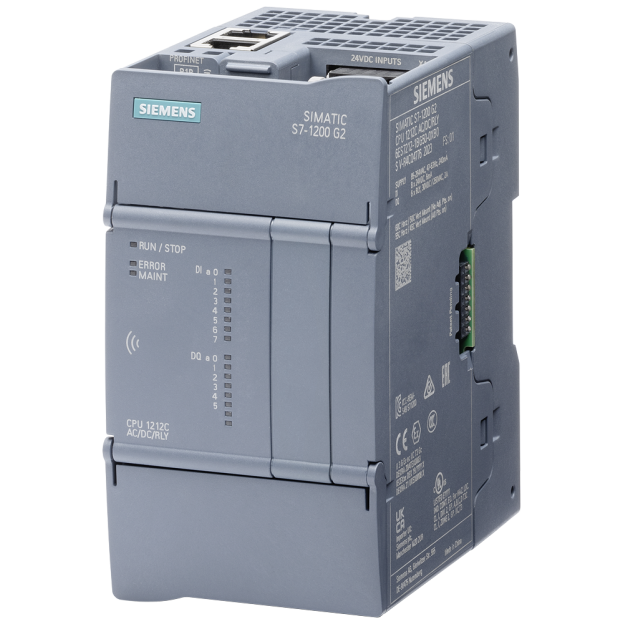 6ES7212-1AG50-0XB0 SIMATIC S7-1200 G2: compact CPU 1212C DC/DC/DC; power