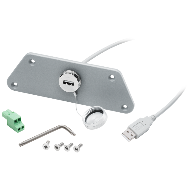 6AV7674-0LX00-0AA0 1-port USB interface set RAL9023 (gray), with USB 2.0
