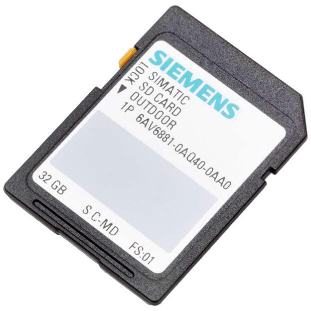 6AV6881-0AQ40-0AA0 SIMATIC SD outdoor card 32 GB, secure digital card,