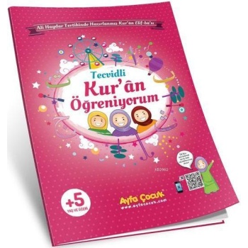 Kuran Öğreniyorum (Ayfa-161P, Orta Boy, Pembe, Tecvidli); Çocuk Elif-Bası