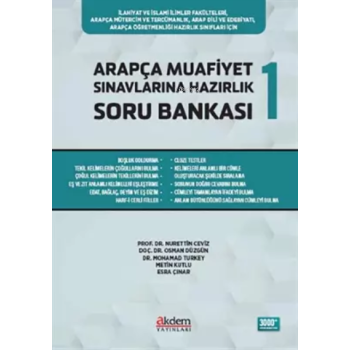 Arapça Muafiyet Sınavlarına Hazırlık Soru Bankası 1