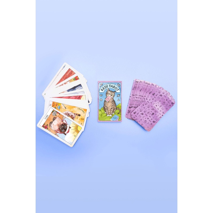 Kedi Tarot (Cat Tarot) 78 Tarot Kartı ve Rehber Kitap