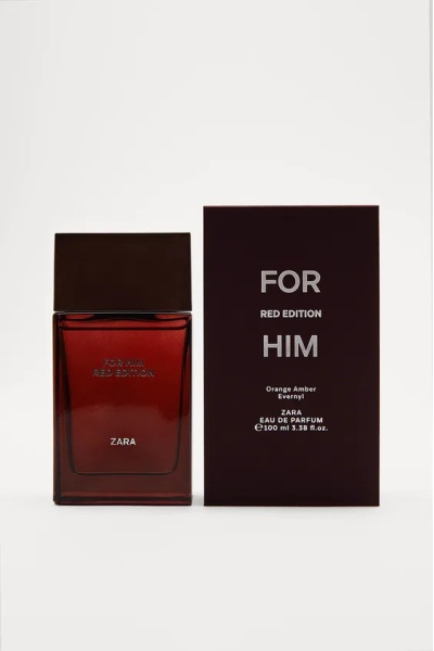 ZARA FOR HIM RED EDITION EAU DE TOILETTE 100 ML (3,38 FL. OZ). ERKEK PARFÜM (İNDİRİM ŞEHRİ)