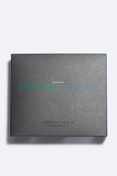 ZARA MAN GREEN SAVAGE + ZARA MAN BLUE SPIRIT EAU DE TOILETTE 2X100 ML İNDİRİMSEHRİ