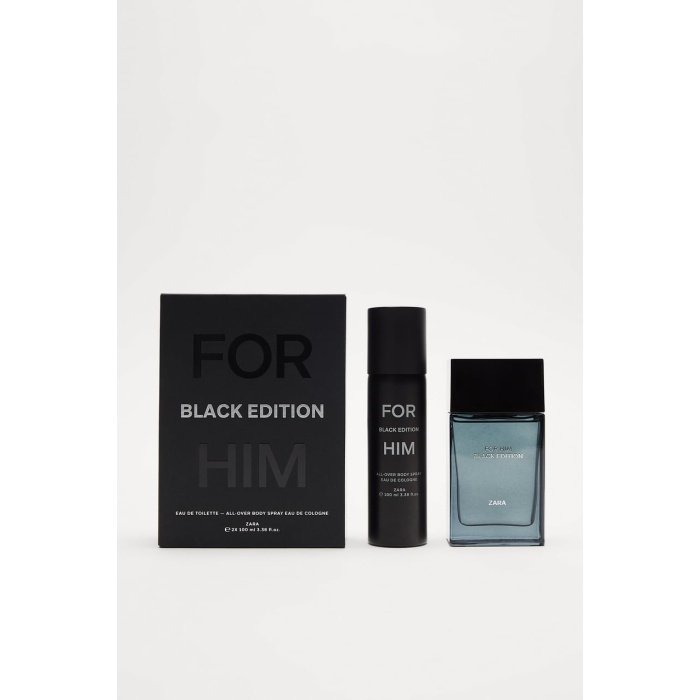 ZARA FOR HIM BLACK EDITION EDT + ALL-OVER SPRAY EDC 100 ML İNDİRİMSEHRİ