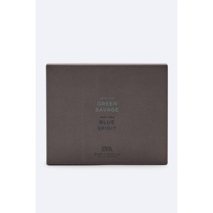 ZARA MAN GREEN SAVAGE + ZARA MAN BLUE EAU DE TOILETTE 2X 90 ML