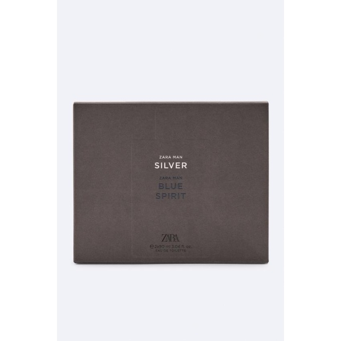 ZARA MAN SILVER + ZARA MAN BLUE SPIRIT EAU DE TOILETTE 2 X 90 ML  indirimsehri